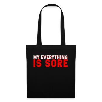 Tout est douloureux 3 - Sac en tissu - noir - Devant