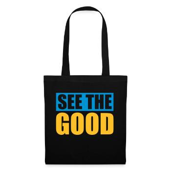 voir la bonne citation - Sac en tissu - noir - Devant