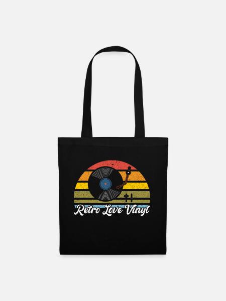 Record Collection Vinyl Record Collector Vinyl - Tote Bag - black
