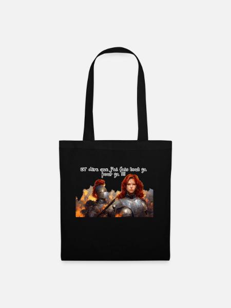 jean d arc - Sac en tissu - noir