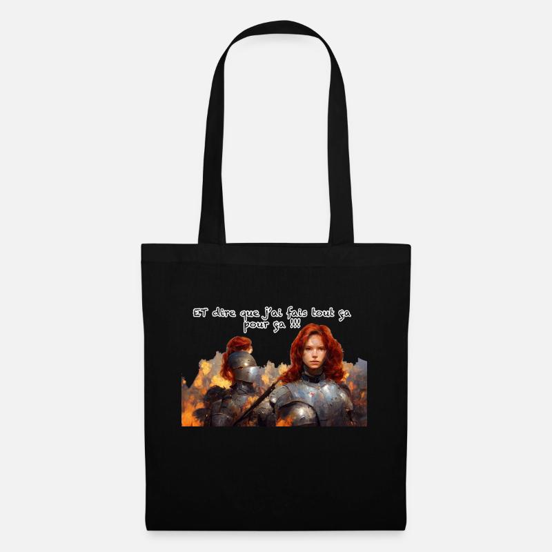 jean d arc - Sac en tissu - noir