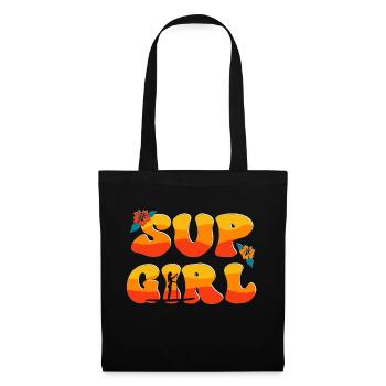 SUP Girl Stand up paddling Stand up paddle - Tote Bag - black - Front