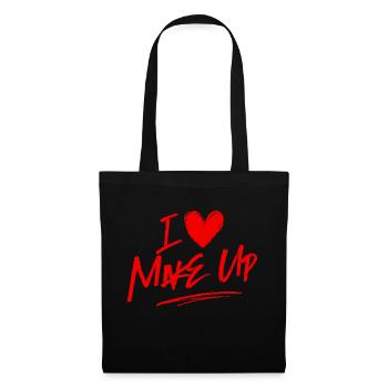 I love makeup - Tote Bag - black - Front
