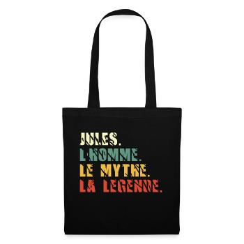 Jules l homme le mythe la légende - Sac en tissu - noir - Devant