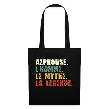 Alphonse l homme le mythe la légende - Sac en tissu - noir - Devant