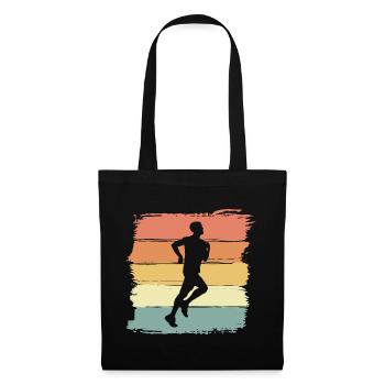 Running retro running vintage - Tote Bag - black - Front