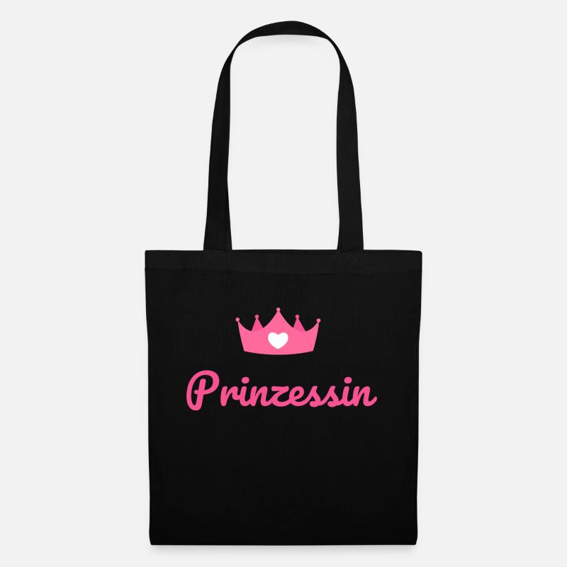 Prinzessin - Stoffbeutel - Schwarz