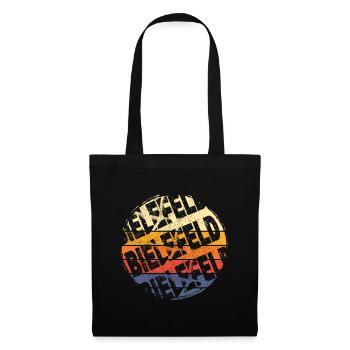 Bielefeld Germany City Vintage Retro Skyline - Tote Bag - black - Front