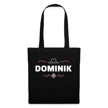Dominik - Stoffbeutel - Schwarz - Vorne