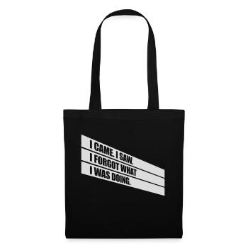I came saw forget - Tote Bag - black - Front