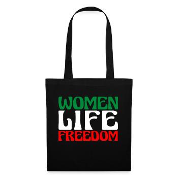 Liberté de vie des femmes - Femmes iraniennes mignonnes - Sac en tissu - noir - Devant