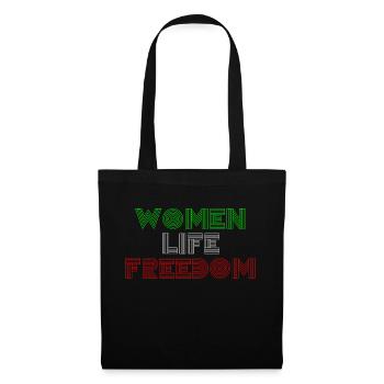 Liberté de vie des femmes - Femmes iraniennes mignonnes - Sac en tissu - noir - Devant