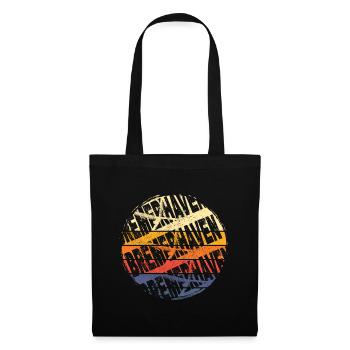 Bremerhaven Allemagne Ville Vintage Rétro - Sac en tissu - noir - Devant
