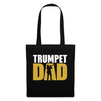 Trumpet Dad Trumpeter Father Player - Stoffbeutel - Schwarz - Vorne