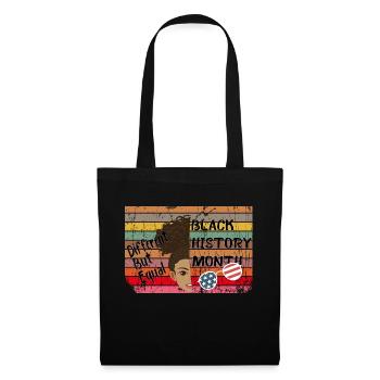 African/American Black History Month,Different but - Stoffbeutel - Schwarz - Vorne