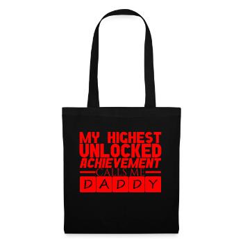 My Highest Unlocked Achievement Calls Me Daddy 3 - Tote Bag - black - Front