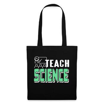Enseigner la science rétro Science Teacher Designs - Sac en tissu - noir - Devant