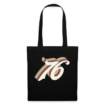 Vintage 76th anniversary - Tote Bag - black - Front