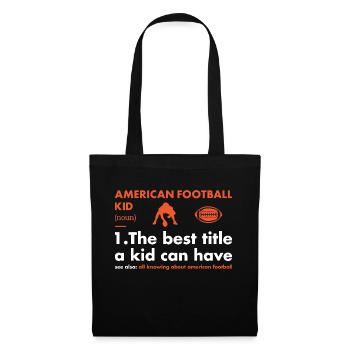 Sport Kid Définition Football américain - Sac en tissu - noir - Devant