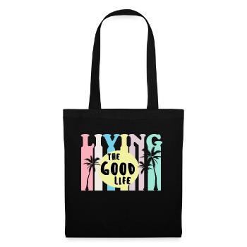Living the Good Life Holiday Shirt - Tote Bag - black - Front