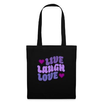 Live Laugh Love - Tote Bag - black - Front