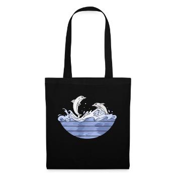 Dolphins - Tote Bag - black - Front