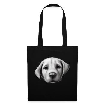 Golden Retriever Hundewelpe Hunde Hundebesitzer - Stoffbeutel - Schwarz - Vorne