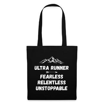 Ultra Runner - Intrépide. Implacable. Imparable. - Sac en tissu - noir - Devant