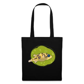 PeaPuffer, kugelfisch - Stoffbeutel - Schwarz - Vorne