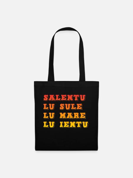 Salentu - Lu sule Lu mare lu ientu - Tote Bag - black