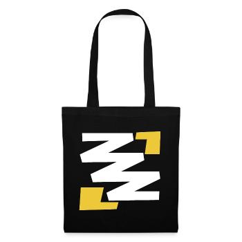 Emblème d’art numérique simple de base avec Z - Sac en tissu - noir - Devant