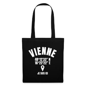 Autriche, Vienne, viennois - Sac en tissu - noir - Devant