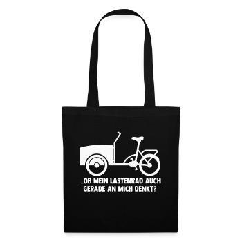 Fahrrad Lastenfahrrad Lastenrad - Stoffbeutel - Schwarz - Vorne