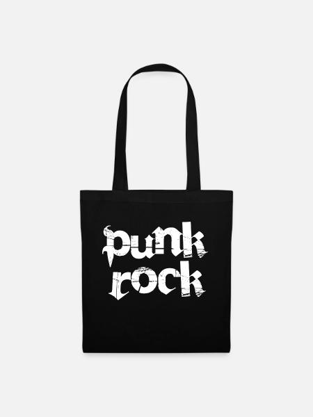 Punkrock-Logo-Design - Stoffbeutel - Schwarz