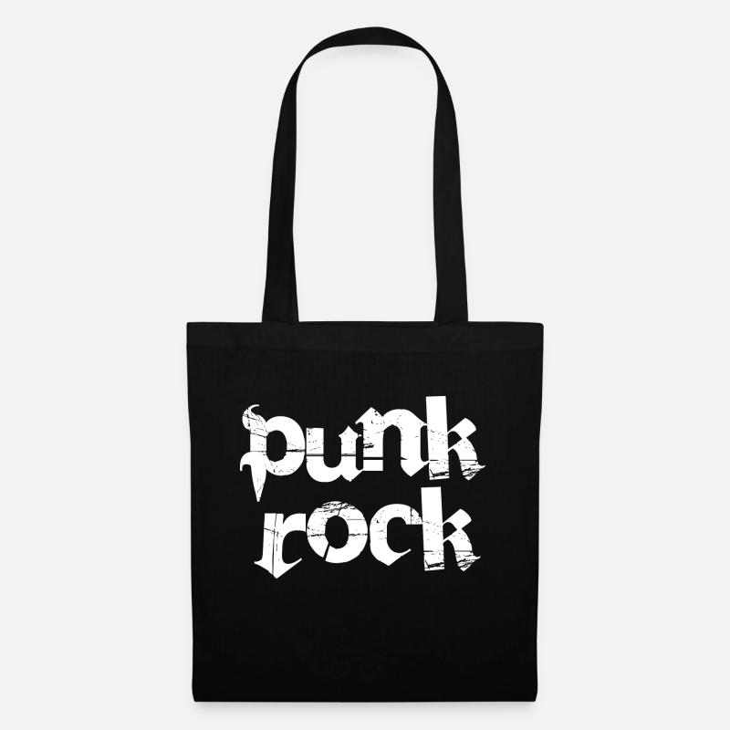 Punkrock-Logo-Design - Stoffbeutel - Schwarz