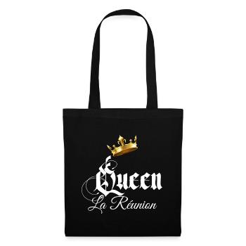 Queen île De La Réunion Pour Maman Et Fille - Sac en tissu - noir - Devant