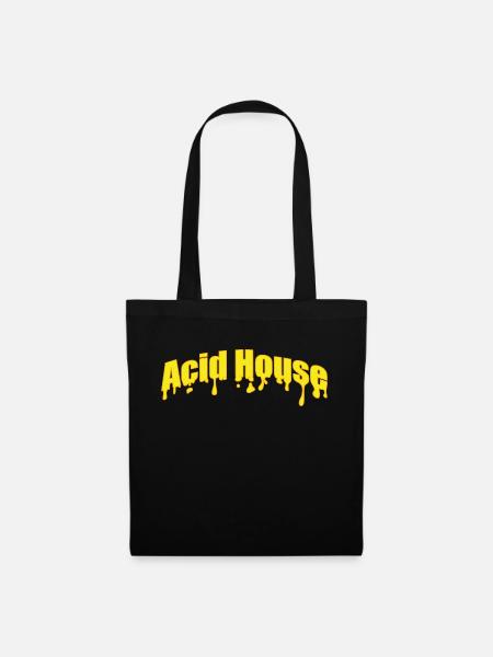 Acid House Music - Stoffbeutel - Schwarz