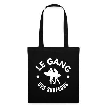 surf, fan de surf, faire du surf - Sac en tissu - noir - Devant