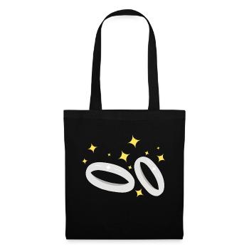 Alliances pour les fiançailles - Sac en tissu - noir - Devant