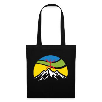 Les montagne de djurdjura en Kabylie - Sac en tissu - noir - Devant