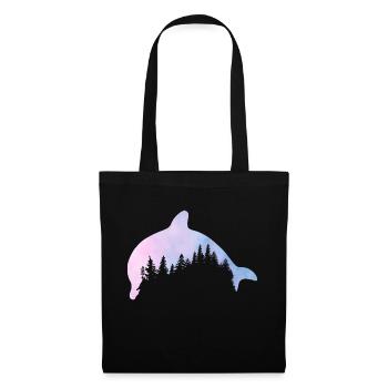 Dauphin de forêt - Sac en tissu - noir - Devant