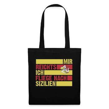 Sizilianer Sizilianisch Sizilien - Stoffbeutel - Schwarz - Vorne