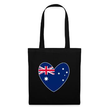 Das Herz Australiens - Stoffbeutel - Schwarz - Vorne