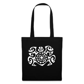 Maori turtle 27 white - Tote Bag - black - Front