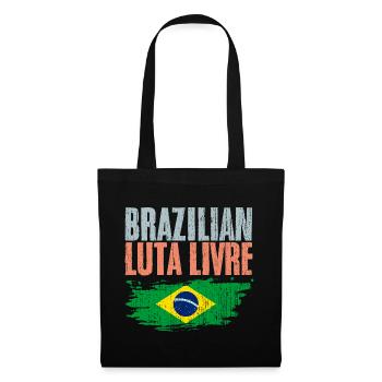Arts Martiaux Brésiliens Rétro Luta Livre A - Sac en tissu - noir - Devant