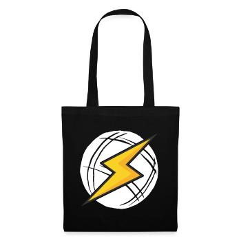 Boule Power! Tenue Boules Boules Boules de Boules Pétanque - Sac en tissu - noir - Devant