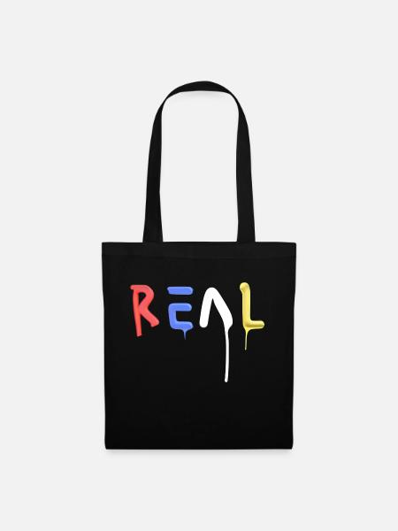 Real - Stoffbeutel - Schwarz
