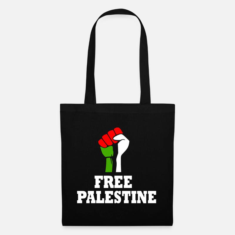 Free palestine - Stoffbeutel - Schwarz
