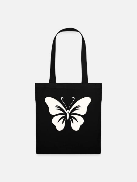 Kühner Schmetterling - Stoffbeutel - Schwarz