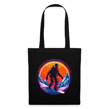 Snowboarding or skiing and then après ski - Tote Bag - black - Front